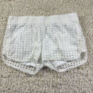 Lilly Pulitzer for Target Shorts XS Women's White Eyelet Layered Cotton‎